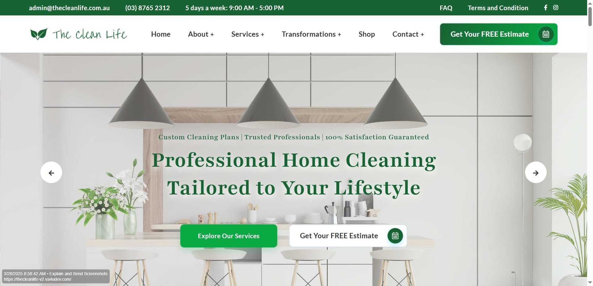VA4U Labs the clean life new version screenshot