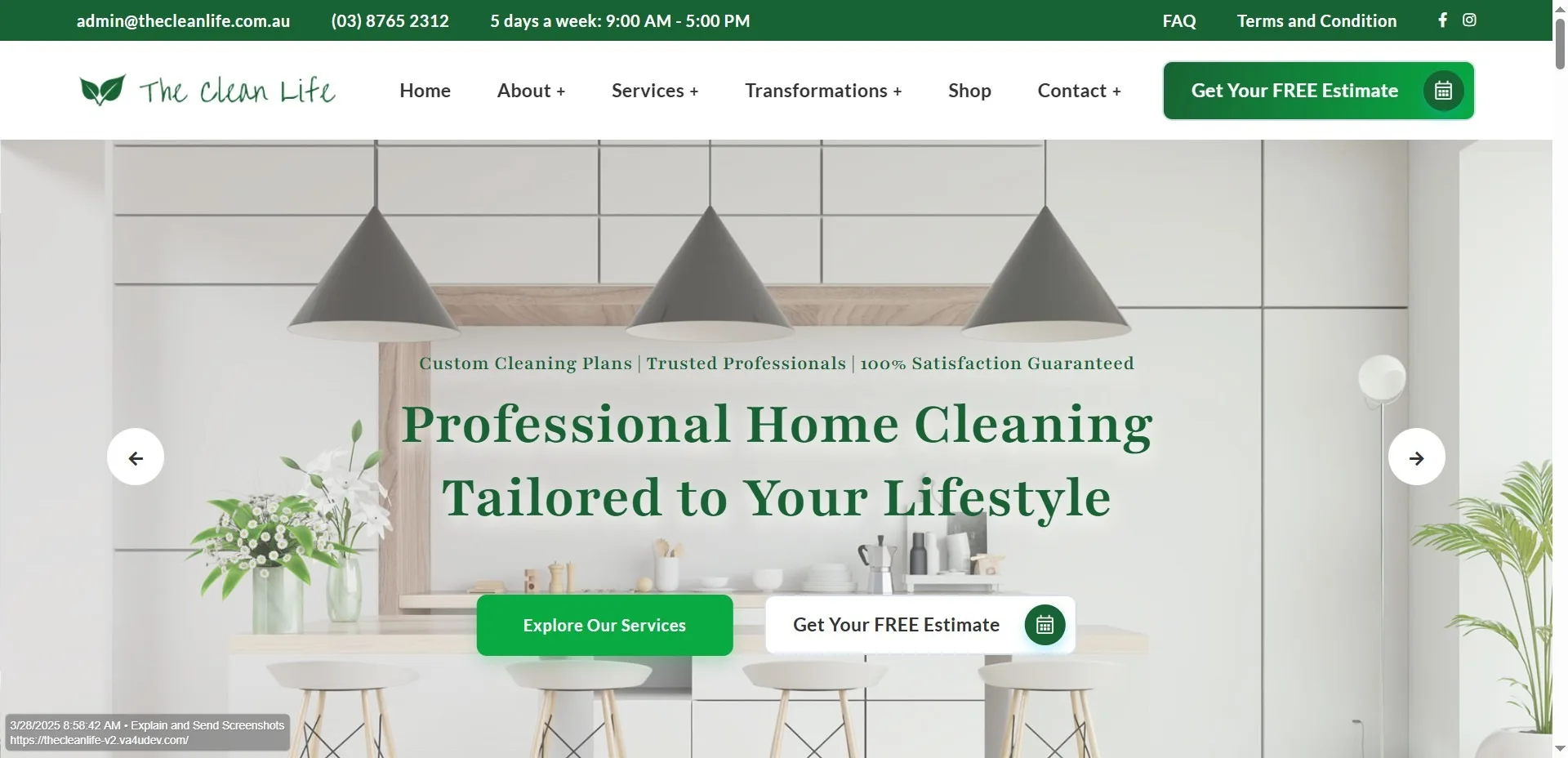 VA4U Labs the clean life new version screenshot
